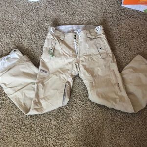 Four square khaki snowboard pants